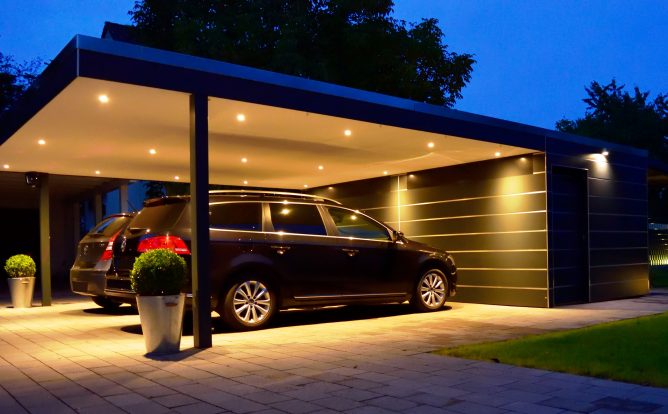 Carport Serien Witterungsbeständig Flachdachcarport